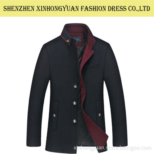 OEM Supply high quality wool and Polyester Winter Men's Jacket